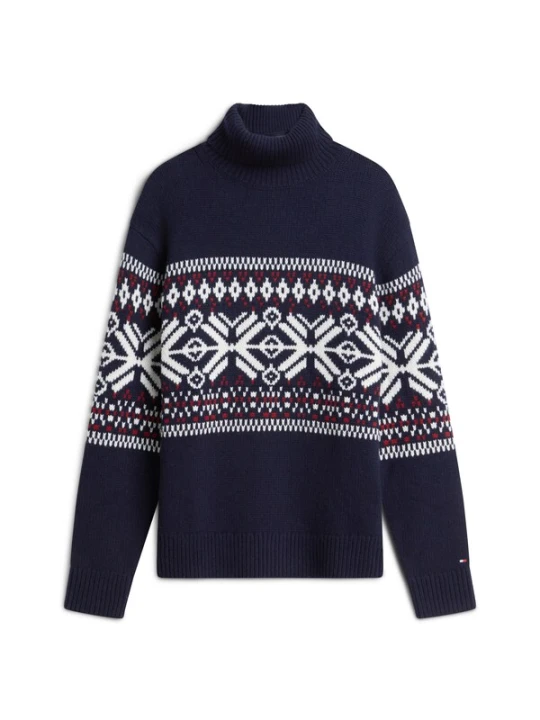 Obrázek produktu TOMMY HILFIGER Svetr námořnická modř / červená / bílá