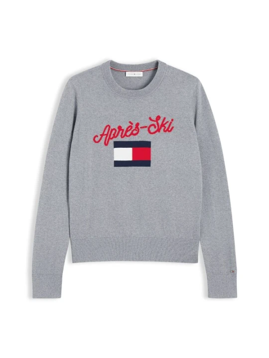 Obrázek produktu TOMMY HILFIGER Svetr námořnická modř / šedá / červená / bílá