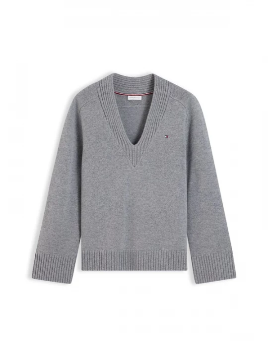 Obrázek produktu TOMMY HILFIGER Svetr šedý melír