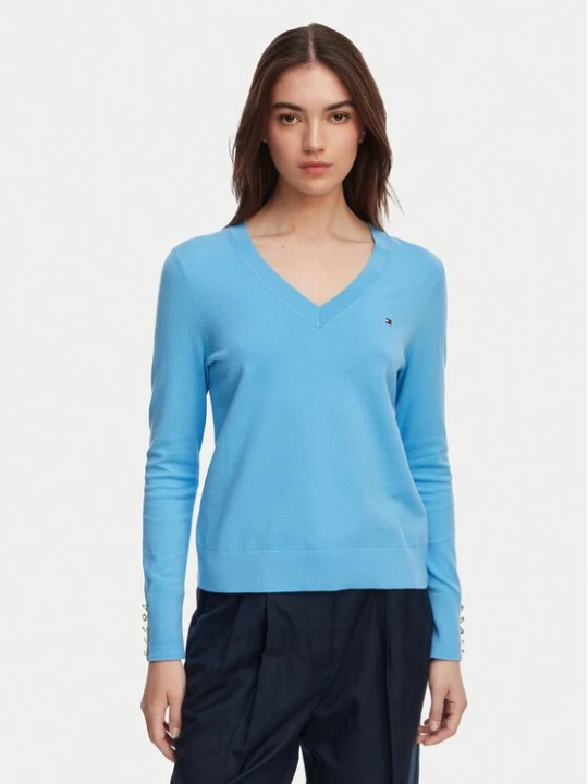 Obrázek produktu Tommy Hilfiger Svetr WW0WW40098 Modrá Regular Fit