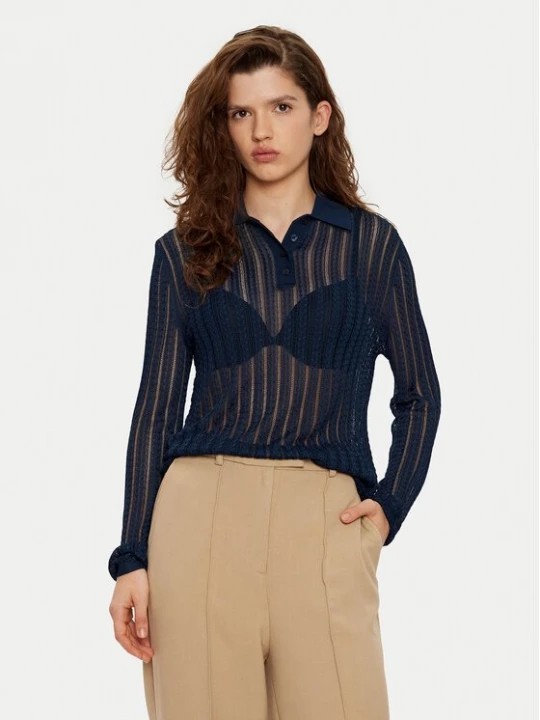 Obrázek produktu Tommy Hilfiger Svetr WW0WW44454 Tmavomodrá Slim Fit