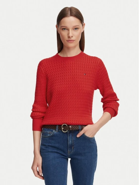Obrázek produktu Tommy Hilfiger Svetr WW0WW44993 Červená Regular Fit