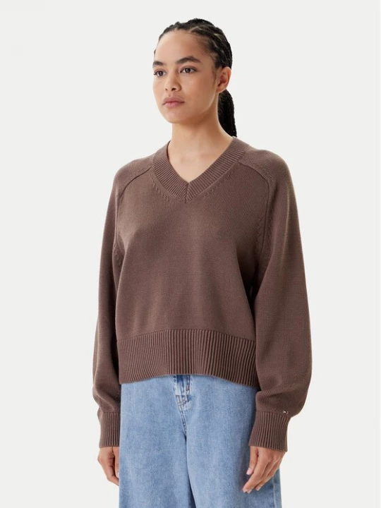 Obrázek produktu Tommy Hilfiger Svetr WW0WW45700 Hnědá Regular Fit