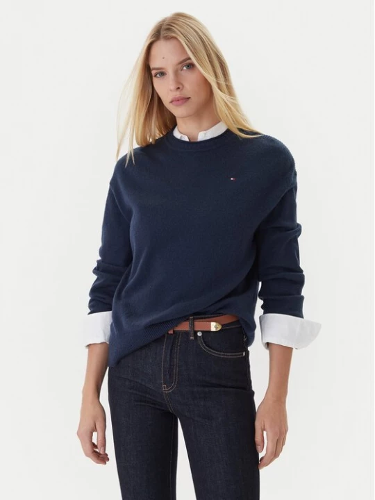 Obrázek produktu Tommy Hilfiger Svetr WW0WW46438 Tmavomodrá Regular Fit