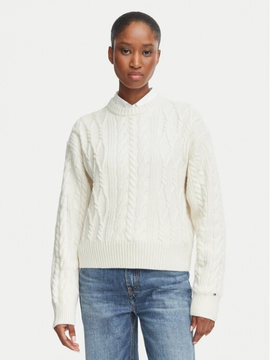 Obrázek produktu Tommy Hilfiger Svetr WW0WW51396 Světle béžová Regular Fit