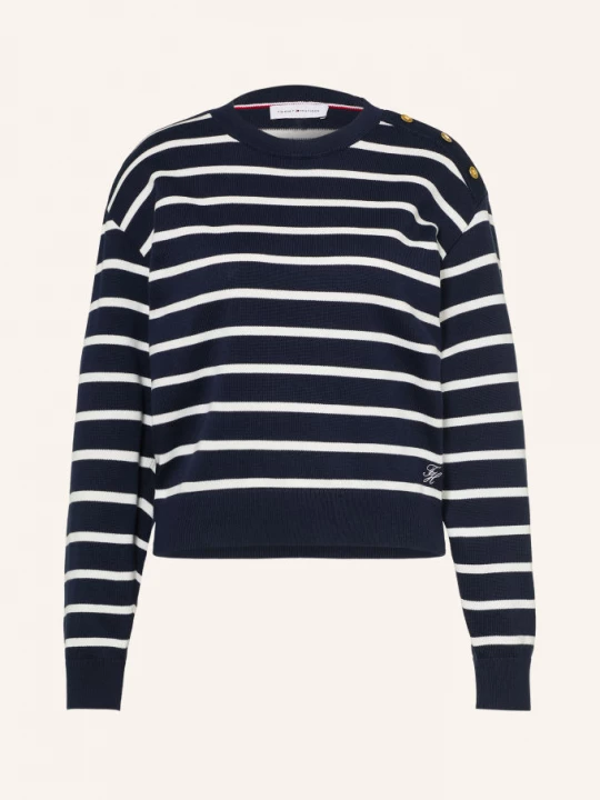 Obrázek produktu Tommy Hilfiger Svetry tmavě modrá / bílá