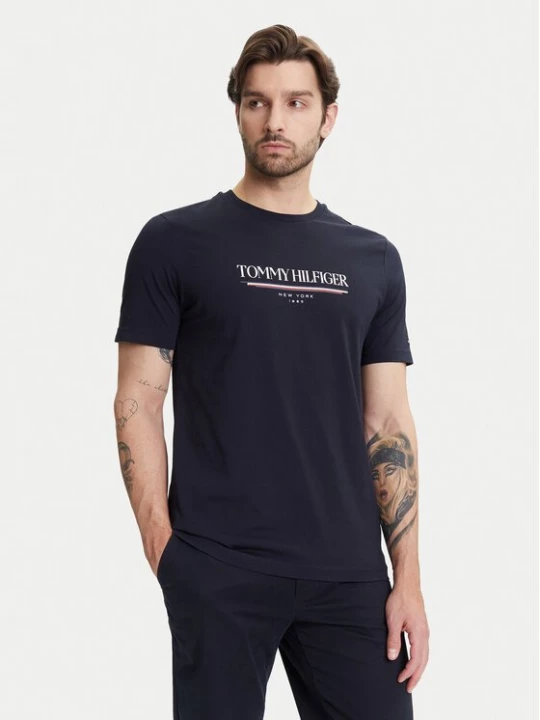 Obrázek produktu Tommy Hilfiger T-Shirt Brand Love MW0MW40324 Tmavomodrá Regular Fit