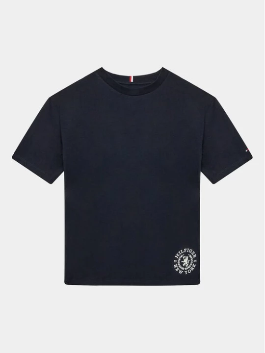 Obrázek produktu Tommy Hilfiger T-Shirt Crest Logo KB0KB08675 D Tmavomodrá Regular Fit