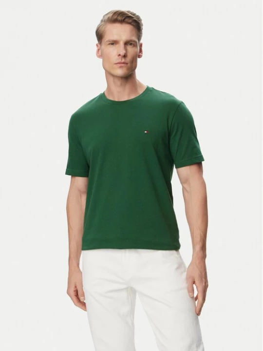Obrázek produktu Tommy Hilfiger T-Shirt Ess Seasonal MW0MW39995 Tmavě zelená Regular Fit