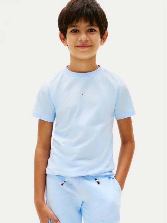 Obrázek produktu Tommy Hilfiger T-Shirt Essential Logo KB0KB09666 Světle modrá Regular Fit