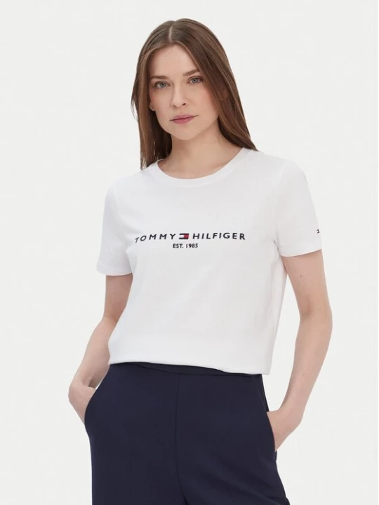 Obrázek produktu Tommy Hilfiger T-Shirt Heritage C-Nk WW0WW31999 Bílá Regular Fit