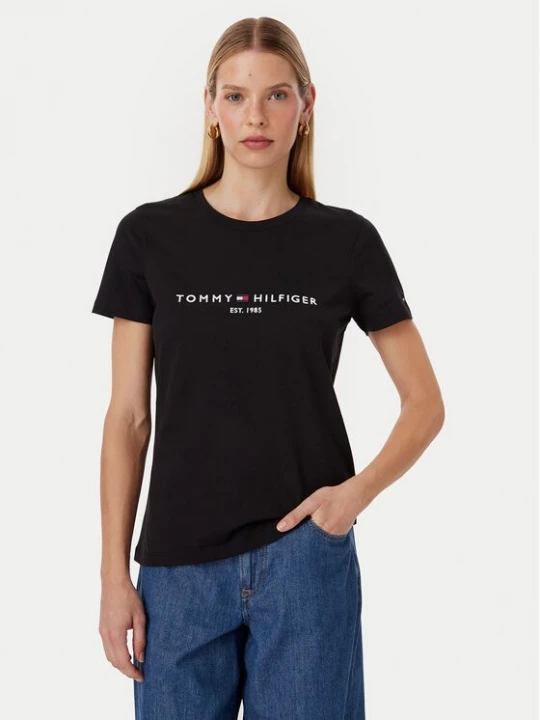 Obrázek produktu Tommy Hilfiger T-Shirt Heritage C-Nk WW0WW31999 Černá Regular Fit