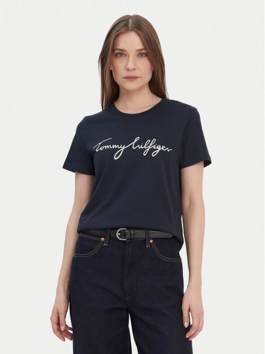 Obrázek produktu Tommy Hilfiger T-Shirt Heritage Graphic Tee WW0WW24967 Tmavomodrá Regular Fit