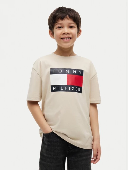 Obrázek produktu Tommy Hilfiger T-Shirt Heritage KB0KB10340 Béžová Regular Fit