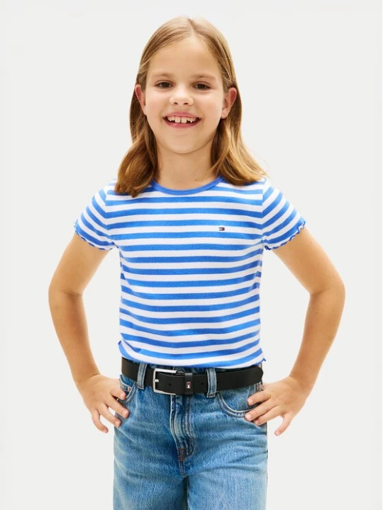 Obrázek produktu Tommy Hilfiger T-Shirt KG0KG08590 Modrá Slim Fit