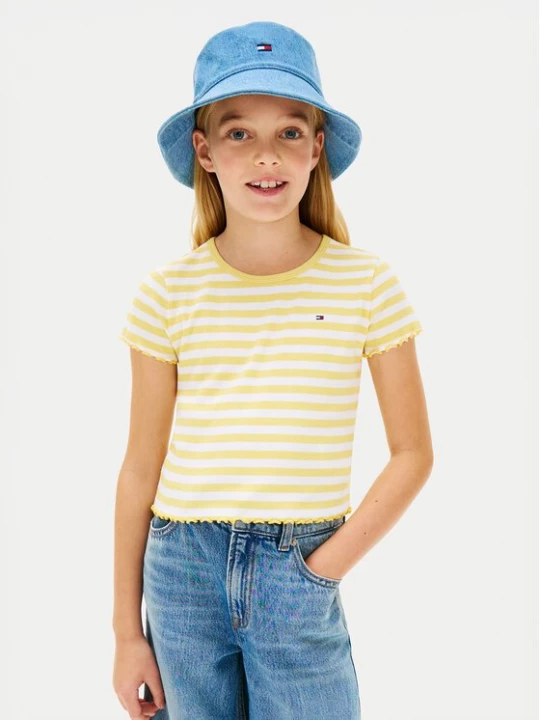 Obrázek produktu Tommy Hilfiger T-Shirt KG0KG08590 Světle žlutá Slim Fit