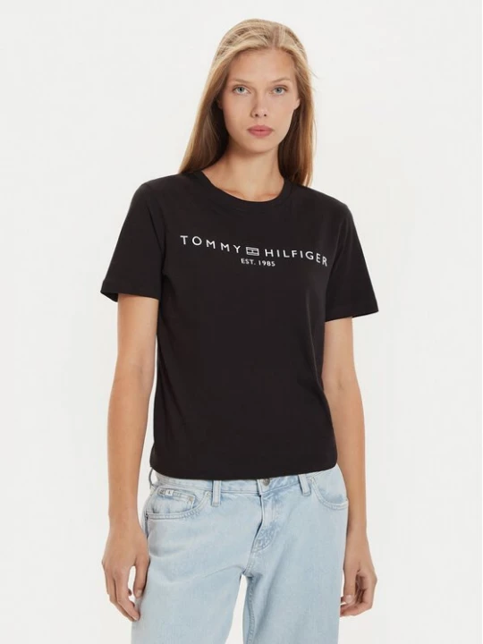 Obrázek produktu Tommy Hilfiger T-Shirt Logo WW0WW40276 Černá Regular Fit