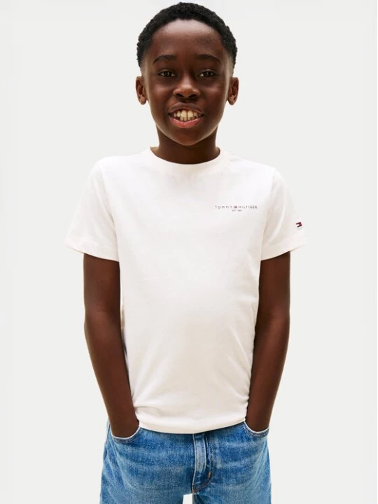 Obrázek produktu Tommy Hilfiger T-Shirt Mini Corp KS0KS00661 Écru Regular Fit Krémová