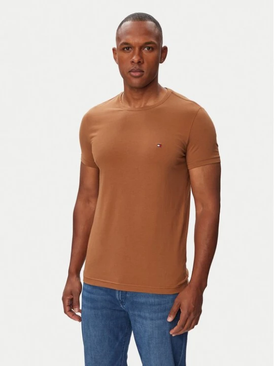 Obrázek produktu Tommy Hilfiger T-Shirt MW0MW10800 Hnědá Slim Fit