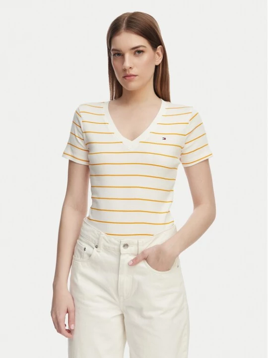 Obrázek produktu Tommy Hilfiger T-Shirt New Cody WW0WW40584 Oranžová Slim Fit