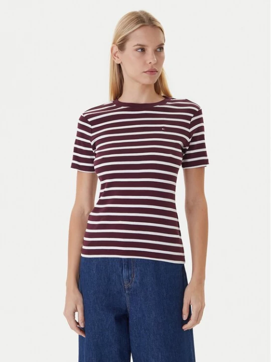 Obrázek produktu Tommy Hilfiger T-Shirt New Cody WW0WW40587 Bordó Slim Fit