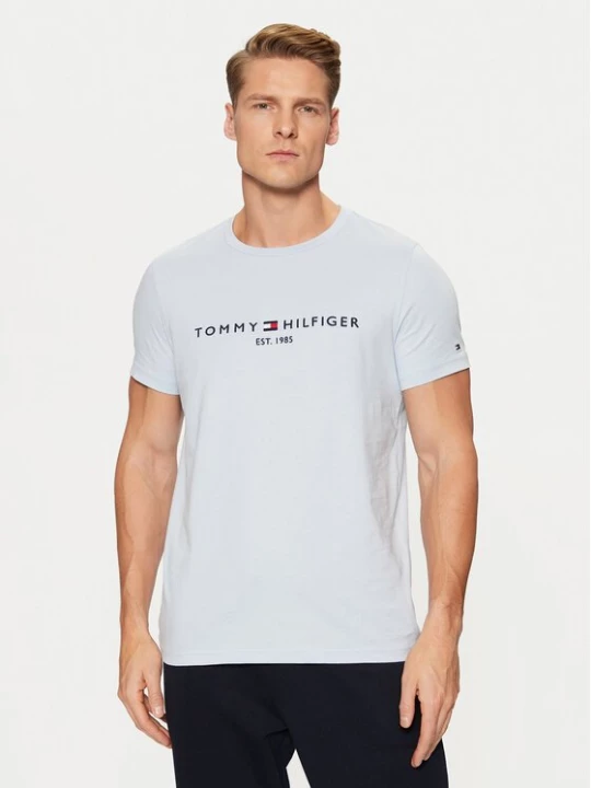 Obrázek produktu Tommy Hilfiger T-Shirt Tommy Logo MW0MW11797 Světle modrá Slim Fit