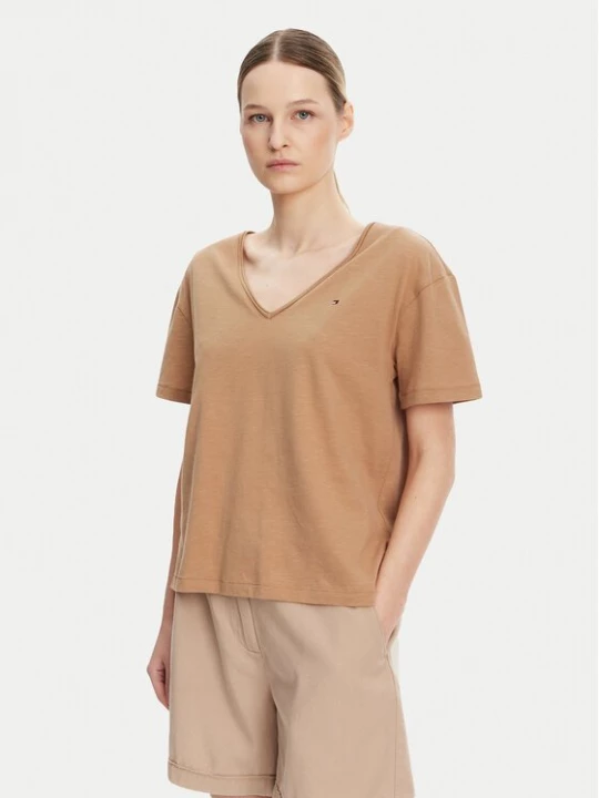 Obrázek produktu Tommy Hilfiger T-Shirt WW0WW43901 Béžová Relaxed Fit