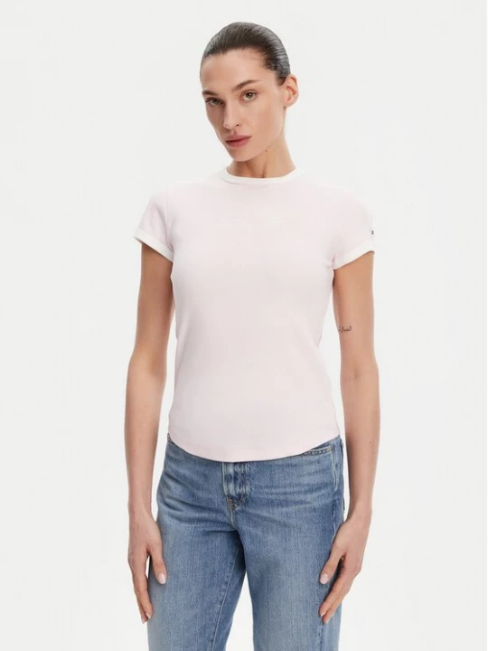 Obrázek produktu Tommy Hilfiger T-Shirt WW0WW44581 Růžová Slim Fit