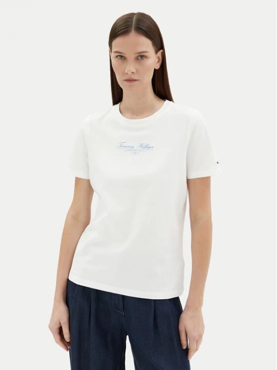 Obrázek produktu Tommy Hilfiger T-Shirt WW0WW45428 Bílá Regular Fit