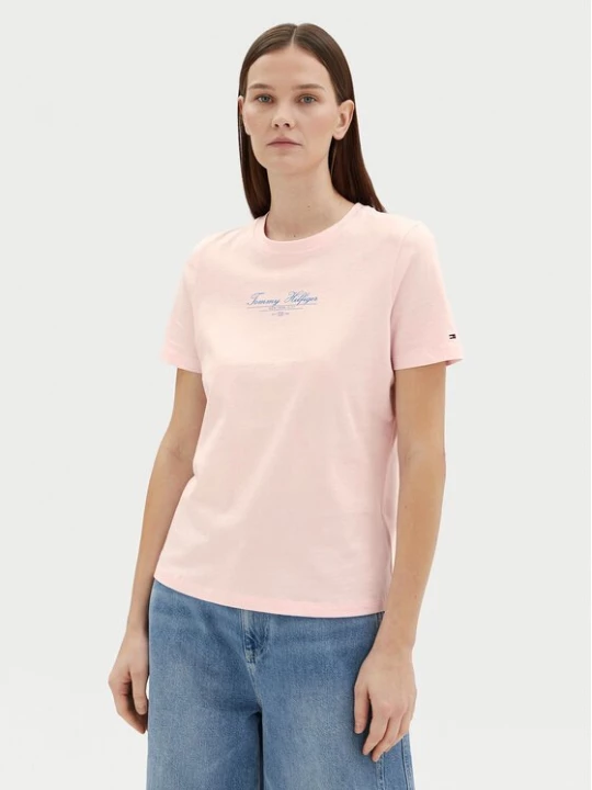 Obrázek produktu Tommy Hilfiger T-Shirt WW0WW45428 Růžová Regular Fit