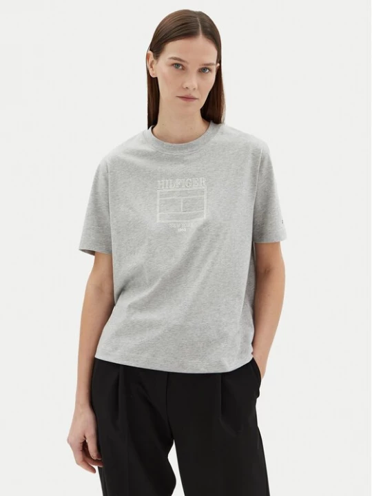 Obrázek produktu Tommy Hilfiger T-Shirt WW0WW45525 Šedá Relaxed Fit
