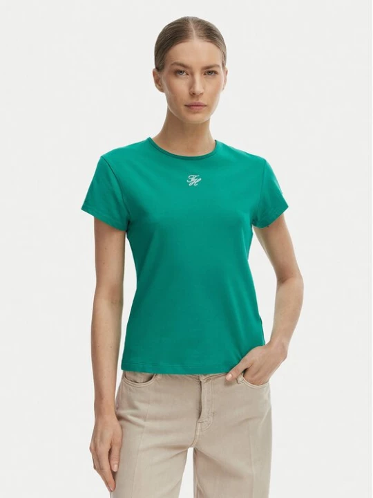 Obrázek produktu Tommy Hilfiger T-Shirt WW0WW48710 Zelená Slim Fit