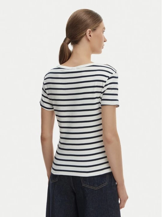 Obrázek produktu Tommy Hilfiger T-Shirt WW0WW49250 Écru Slim Fit Krémová