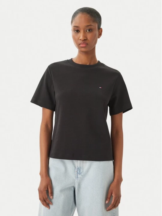 Obrázek produktu Tommy Hilfiger T-Shirt WW0WW49646 Černá Boxy Fit