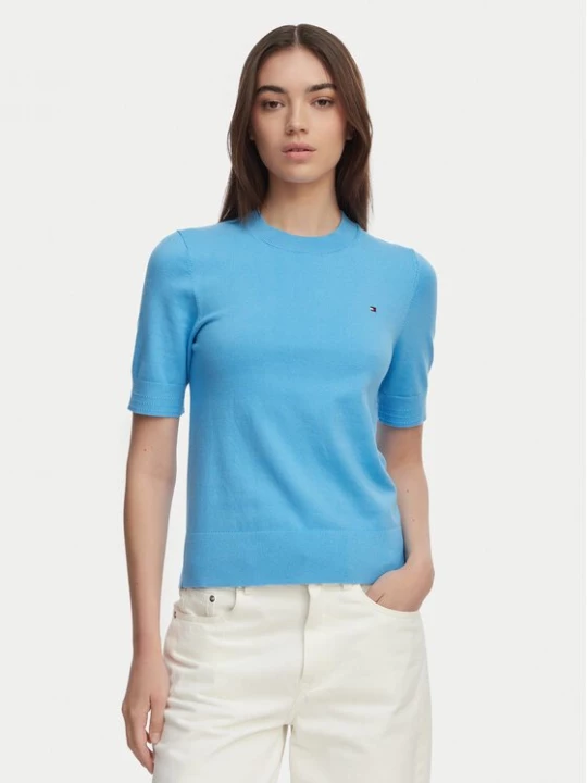 Obrázek produktu Tommy Hilfiger T-Shirt WW0WW49705 Modrá Slim Fit