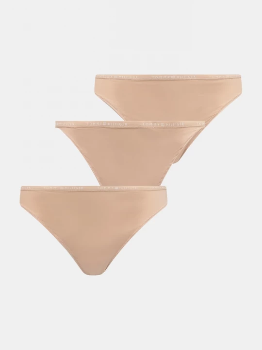 Obrázek produktu Tommy Hilfiger tanga dámská 3-pack béžová