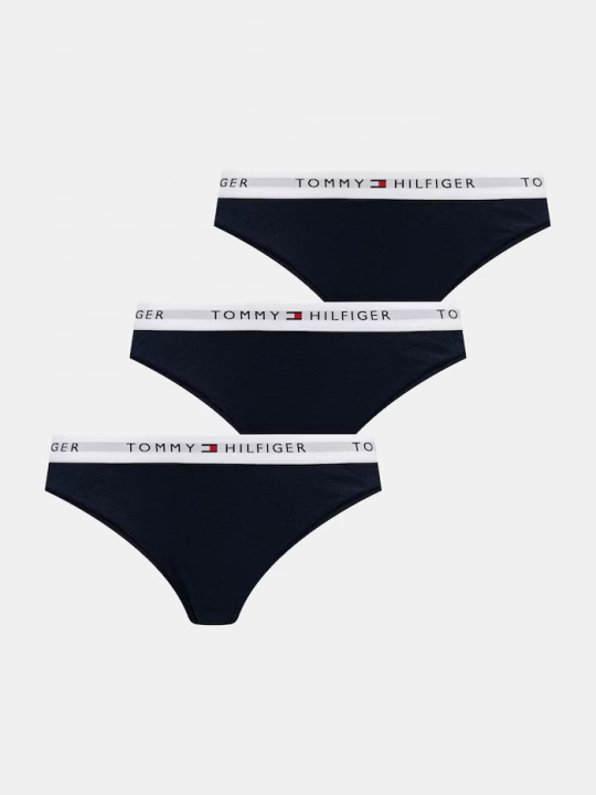 Obrázek produktu Tommy Hilfiger tanga dámská 3-pack námořnická modř