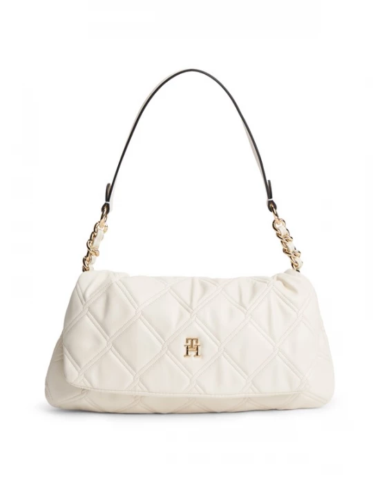 Obrázek produktu TOMMY HILFIGER Taška přes rameno 'Quilted TH Monogram Shoulder' krémová