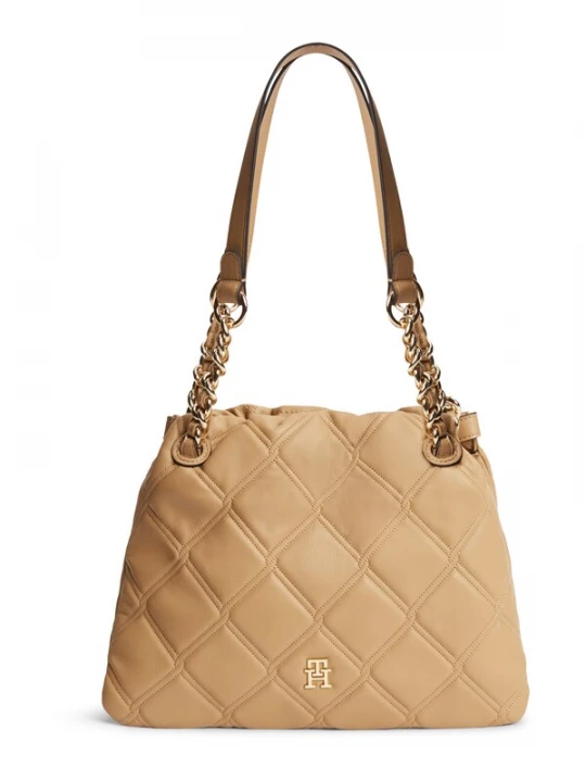 Obrázek produktu TOMMY HILFIGER Taška přes rameno 'TH Monogram Quilted Tote' khaki