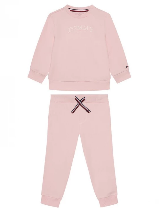 Obrázek produktu Tommy Hilfiger Tepláková souprava Monotype KN0KN02162 Růžová Wide Leg