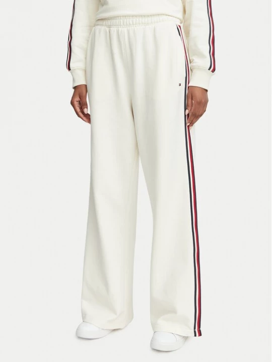 Obrázek produktu Tommy Hilfiger Teplákové kalhoty UW0UW06628 Krémová Wide Leg