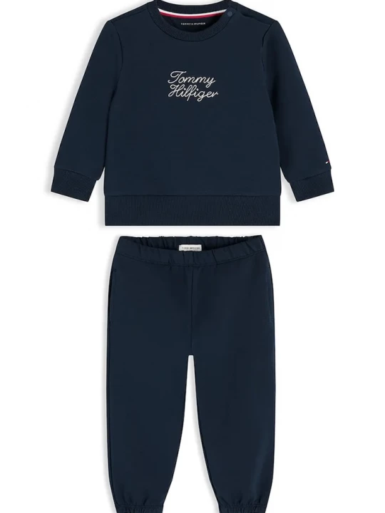 Obrázek produktu Tommy Hilfiger teplákový set kojenecký s bavlnou námořnická modř