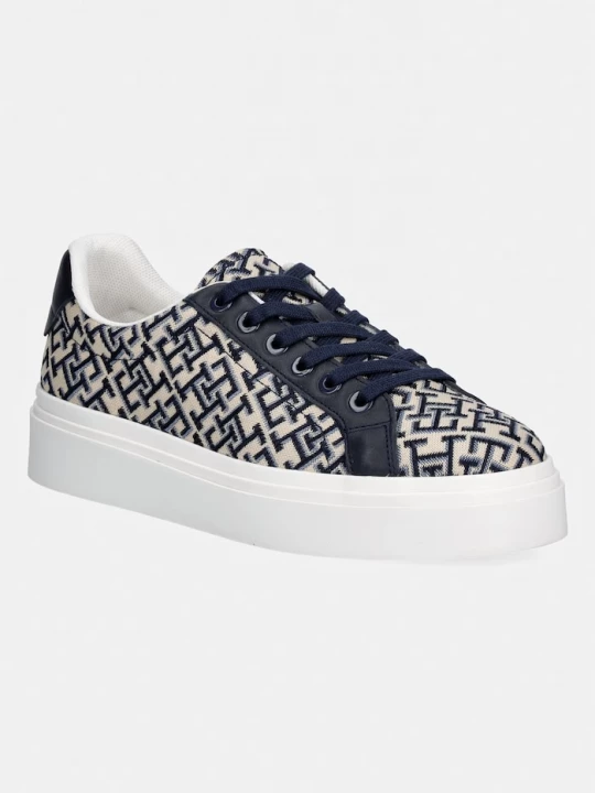 Obrázek produktu Tommy Hilfiger TH CHIC PLATFORM MONOGRAM sneakers boty dámské námořnická modř