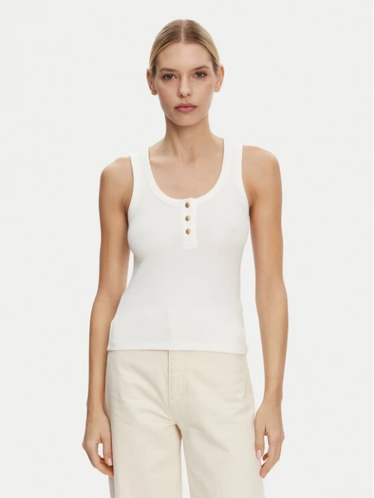 Obrázek produktu Tommy Hilfiger Top Henley WW0WW43920 Bílá Slim Fit