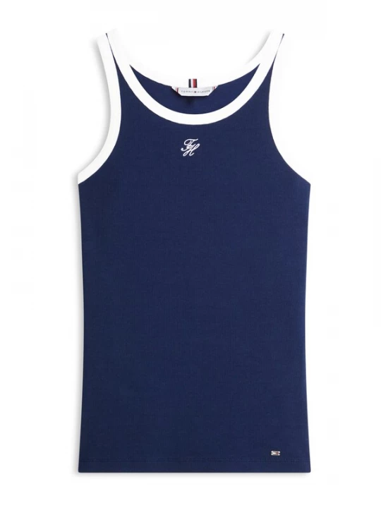 Obrázek produktu TOMMY HILFIGER Top námořnická modř / bílá