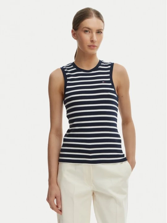 Obrázek produktu Tommy Hilfiger Top WW0WW47806 Tmavomodrá Slim Fit