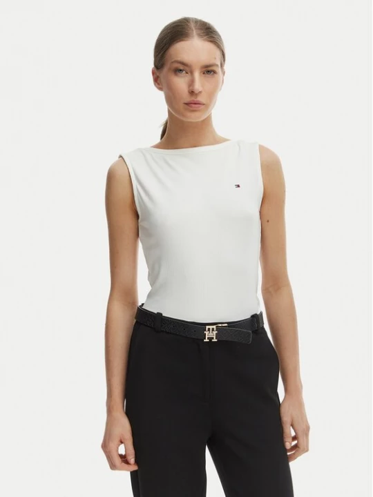 Obrázek produktu Tommy Hilfiger Top WW0WW47807 Écru Slim Fit