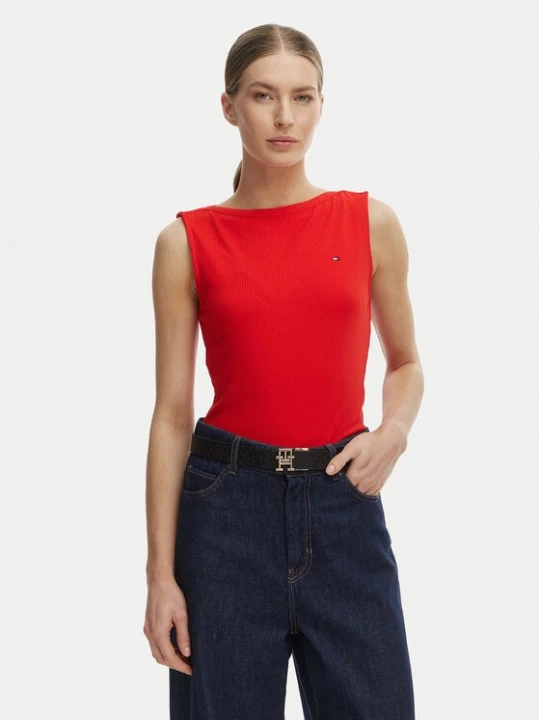 Obrázek produktu Tommy Hilfiger Top WW0WW47807 Oranžová Slim Fit