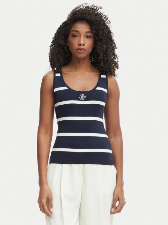 Obrázek produktu Tommy Hilfiger Top WW0WW48480 Tmavomodrá Slim Fit
