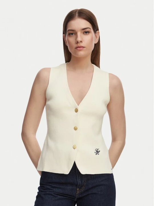 Obrázek produktu Tommy Hilfiger Top WW0WW49707 Světle béžová Slim Fit